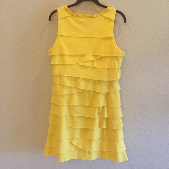 SL Fashions Sleeveless Tiered Beaded Dress Size 14 - Picture 4 of 6